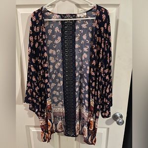 BOUTIQUE Ladies Multi Colored Kimono XL GUC